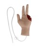 Simulador de mano amputada con sistema de infusión para activación de hemorragia