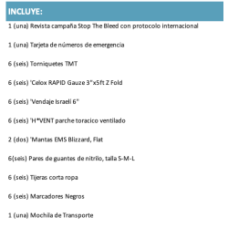 Premium Kit Shooting Club Stop The Bleed Chile