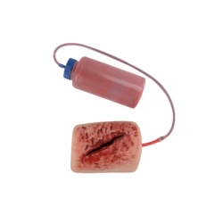 Simulador de corte profundo con manguera y botella