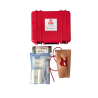 Open fracture simulator kit with bleeding system and accessories