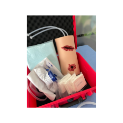 Set kit Simulator for packaging cutting and gunshot wounds with box and accessories